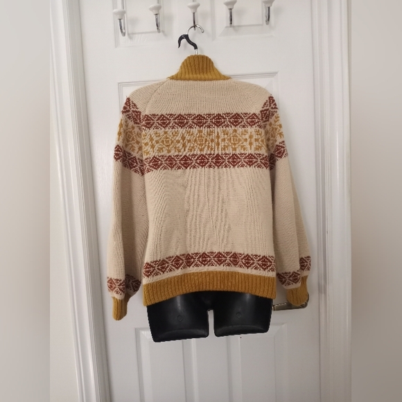 Vintage 70s Knit Zip Sweater - Picture 5 of 5
